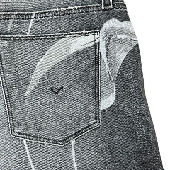 Hudson Kenzie Cut-Off Denim Shorts | Light Wash Floral | Size 26 | NWT - Picture 9 of 11